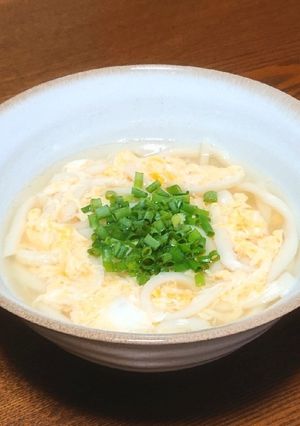 白だしで食べるうどん-レシピのメイン写真