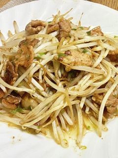 もやしと豚バラ肉のオイスターソース炒め-レシピのメイン写真