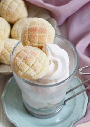 ちいさなメロンパンクッキー♡中にチョコ♡-レシピのメイン写真