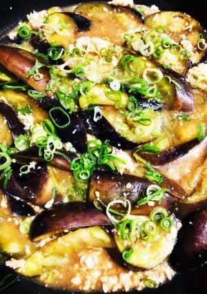茄子と鶏ひき肉の味噌風味煮-レシピのメイン写真