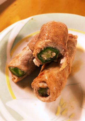 オクラの肉巻き-レシピのメイン写真