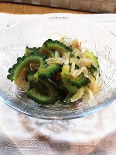 ゴーヤとタマネギのポン酢和え-レシピのメイン写真