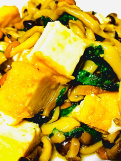 約200Cal しめじと厚揚げ納豆炒め-レシピのメイン写真