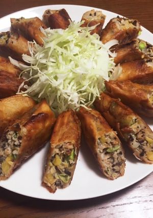 材料を揃えなくても豪華になる揚げ春巻き-レシピのメイン写真