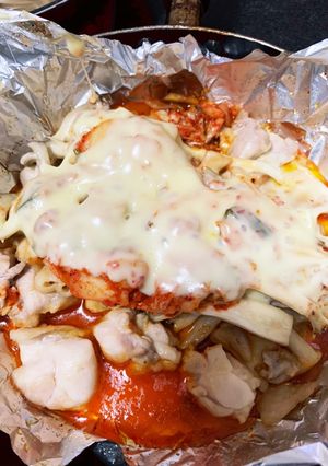 鶏ももとキムチのチーズ焼き-レシピのメイン写真