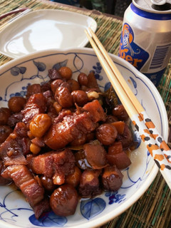 栗と豚肉の甘煮 - 板栗烧肉-レシピのメイン写真