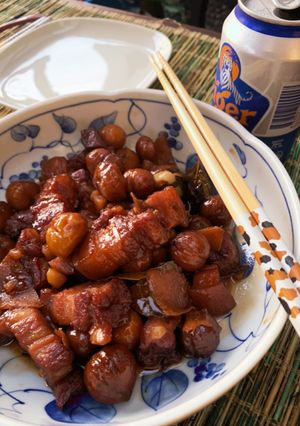 栗と豚肉の甘煮　-　板栗烧肉-レシピのメイン写真