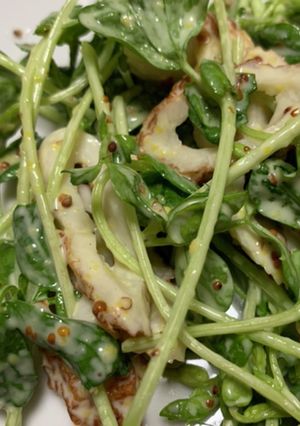 豆苗と竹輪のあえもの-レシピのメイン写真