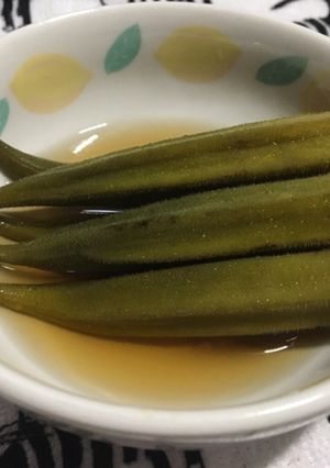 そうめんつゆで！オクラのお浸し-レシピのメイン写真