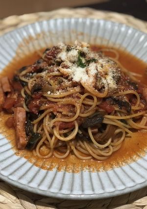 簡単 トマト缶でトマトパスタ-レシピのメイン写真