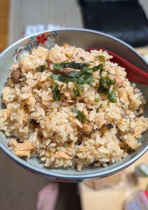 炊飯器で！鯖の味噌煮炊き込みご飯-レシピのメイン写真