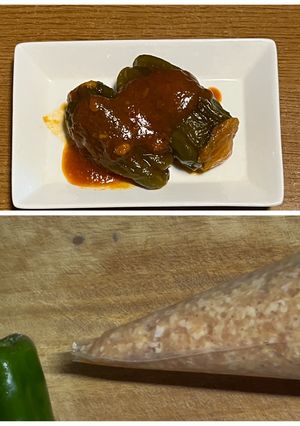 簡単　我が家のピーマン肉詰め-レシピのメイン写真