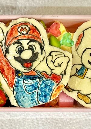 マリオ&キノピオ⭐︎キャラ弁-レシピのメイン写真