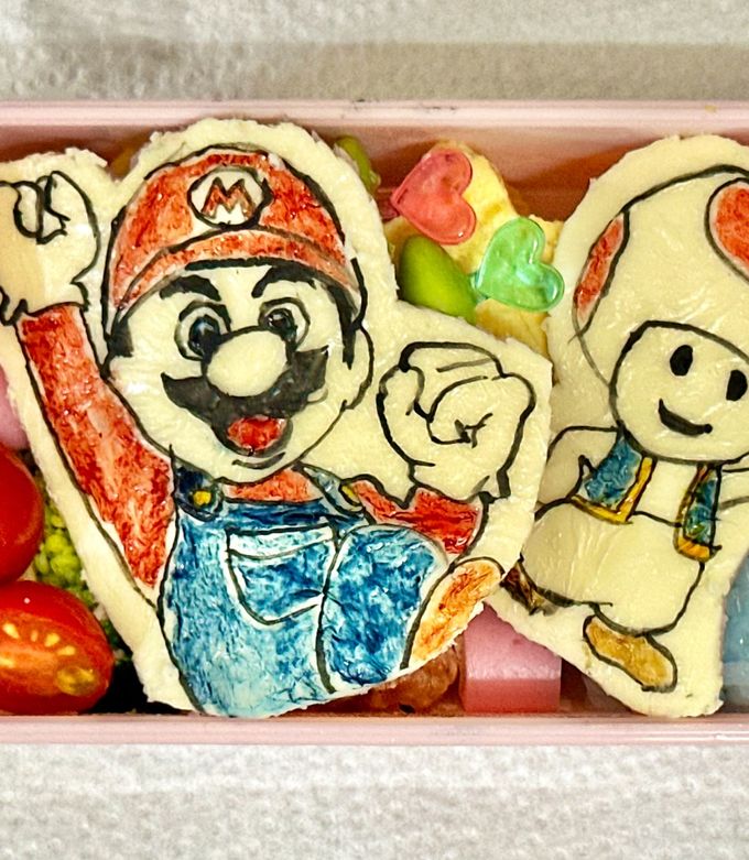 マリオ&キノピオ⭐︎キャラ弁-レシピのメイン写真