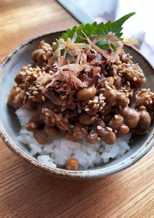 納豆ごはんアレンジ 梅肉ごまおかか-レシピのメイン写真