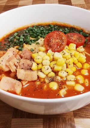 濃厚野菜ジュースdeチーズ味噌ラーメン-レシピのメイン写真