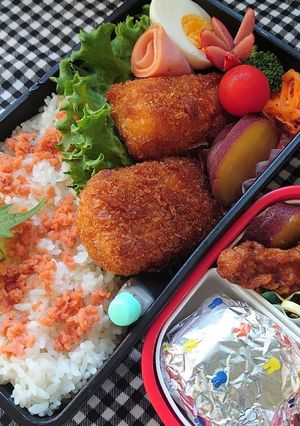 2020/9/3 クリームコロッケ弁当-レシピのメイン写真