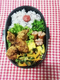 高校男子弁当♡唐揚げ9/3-レシピのメイン写真