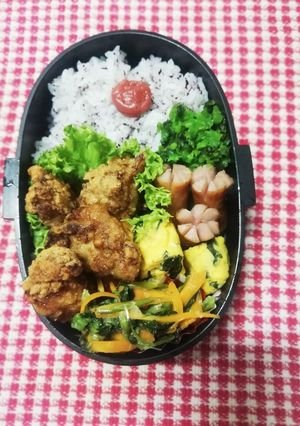 高校男子弁当♡唐揚げ9/3-レシピのメイン写真