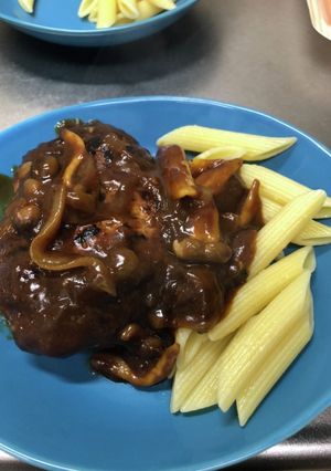 簡単！煮込み風・ハンバーグ☆-レシピのメイン写真