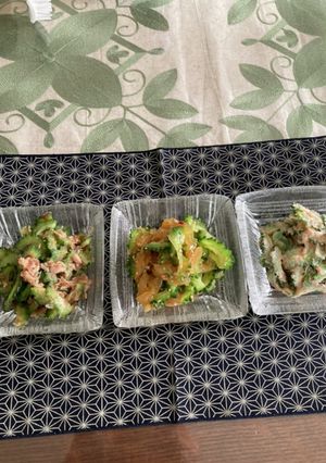 ゴーヤで作る味変小鉢三種-レシピのメイン写真
