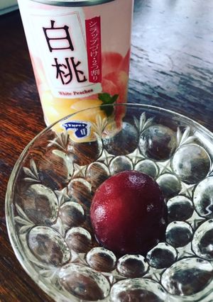 桃缶のコンポート(イチジク)-レシピのメイン写真