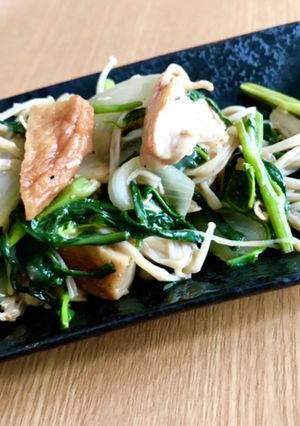 空芯菜とササミのオイマヨ炒め-レシピのメイン写真