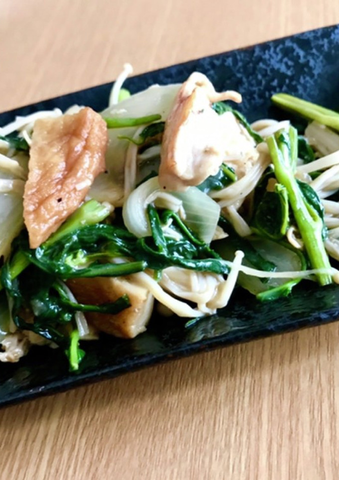 空芯菜とササミのオイマヨ炒め-レシピのメイン写真