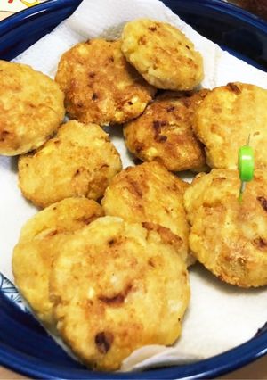 豆腐ハンバーグ（炒めた玉ねぎ入り）-レシピのメイン写真