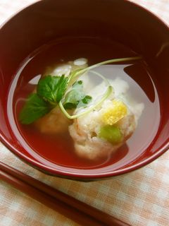 海老しんじょのすまし汁-レシピのメイン写真