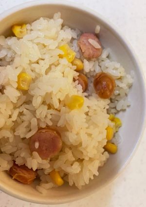 簡単！もちもちウインナーごはん！-レシピのメイン写真