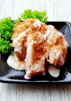 カツにケイジャン＆シーザードレッシング-レシピのメイン写真