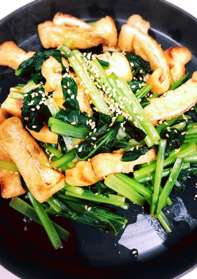 小松菜と油揚げの和え物-レシピのメイン写真