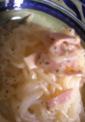 しらたき　パスタ　カルボナーラ-レシピのメイン写真