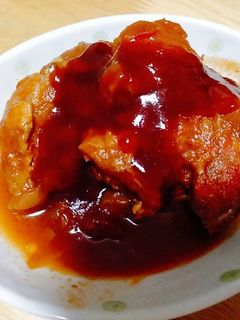 豚かたまり肉の煮込み ケチャップソース-レシピのメイン写真