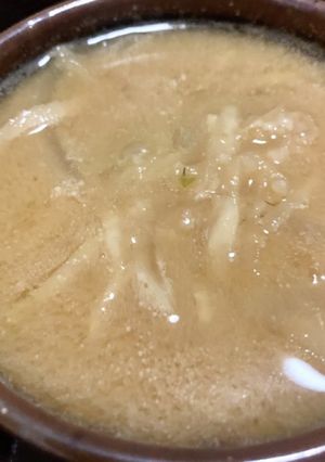 切り干し大根と玉ねぎの味噌汁-レシピのメイン写真