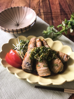 なすの肉巻き~香味ポン酢だれ~-レシピのメイン写真