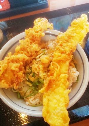 裏技レシピ後のせサクサク出汁天丼-レシピのメイン写真