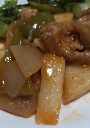 豚こまと長芋で揚げない酢豚-レシピのメイン写真