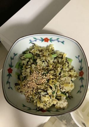 高菜,じゃこ,ひじき ,卵,小松菜,焼飯-レシピのメイン写真
