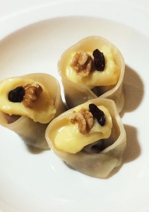 カスタードと胡麻餡のスイーツ餃子-レシピのメイン写真