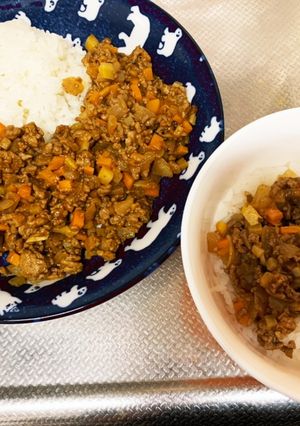 幼児用取り分け！野菜たっぷりキーマカレー-レシピのメイン写真