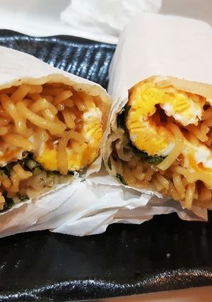 大葉香る焼きそばのラップサンド-レシピのメイン写真