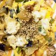 全てレンジ温野菜卵梅味噌味チャンプル