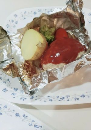 簡単ハンバーグ★包み焼き★チーズイン-レシピのメイン写真