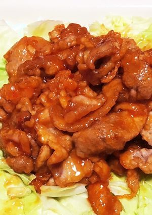 豚コマのシラチャーチリチャップ-レシピのメイン写真