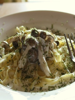 きのこの爽やか磯クリームパスタ-レシピのメイン写真