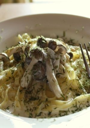 きのこの爽やか磯クリームパスタ-レシピのメイン写真
