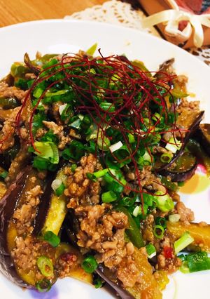 簡単！でも美味しい！麻婆茄子とピーマン-レシピのメイン写真
