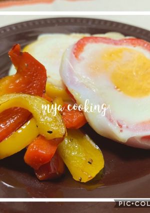 簡単朝ごはん！カラフル目玉焼き-レシピのメイン写真